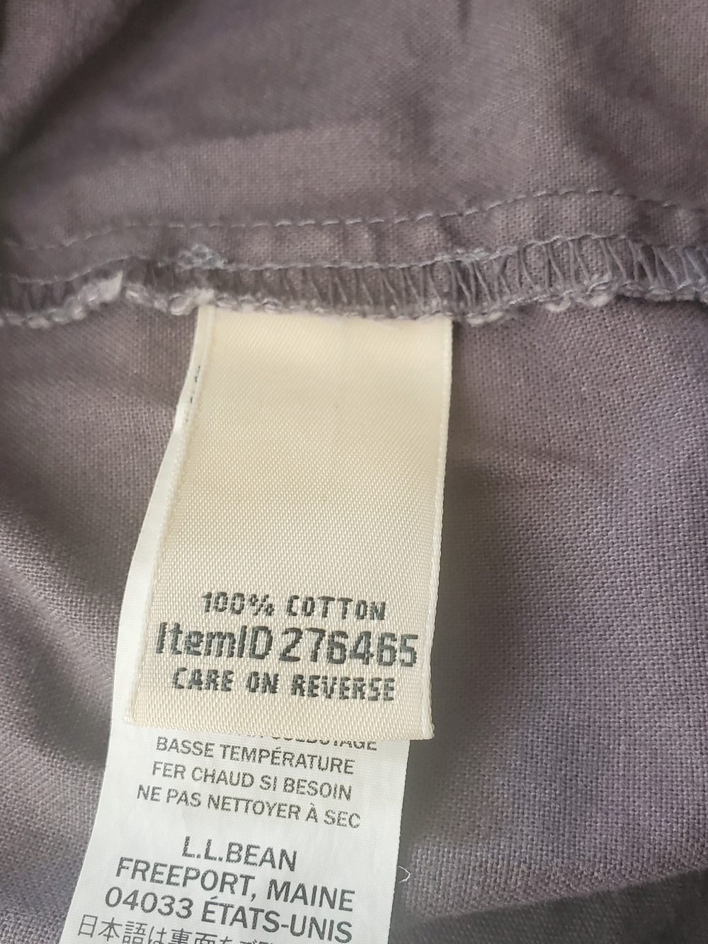 L.L. Bean Classic Fit Women's Drawstring Joggers in Gray Size M - Picture 5 of 7
